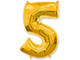 Фольгированная цифра-Золотая