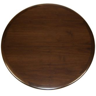 Walnut Veneer with Walnut Wood Edge (Round Table)