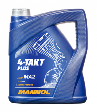 Моторное масло MANNOL 4-Takt Plus 10W-40 MN7202-4 4l (Полусинтетика)(1425)