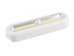 Feron св-к св/д кнопка (пушлайт) 1LED 3W(100lm) бел. 150x40x25 (без 3xААА) FN1210 23381