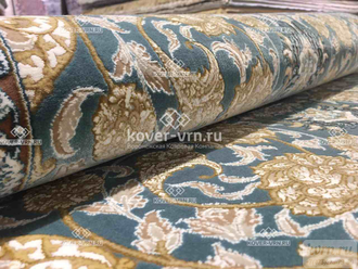 КОВЕР ИРАНСКИЙ Mashad 1200-3600 G129 blue-gray / 1,2*1,7 м овал