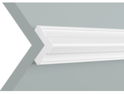Угловой плинтус C40V1 ПОЛИСТИРОЛ HI WOOD 40мм х 40мм х 2,0м.