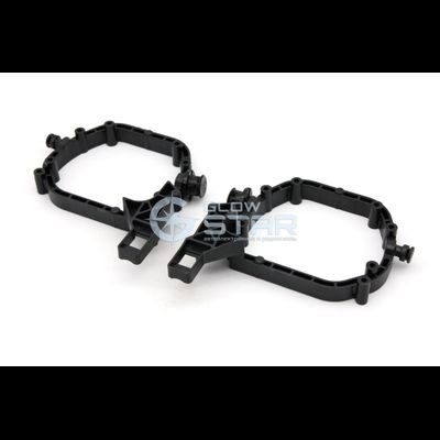 BMW X6 II F16 (2014-2020) пластиковые (автокорректор) без AFS переходные рамки для замены линз (комплект, 2шт)