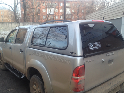 Кунг на Toyota Hilux Vigo 2005-2015 Carryboy S2 серебристый 1D6 от AvengerUral.ru Екб, Пермь, Тюмень