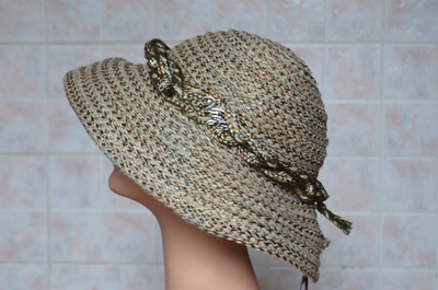 Шляпа из соломки женская Vizio Италия 5729 FF 2