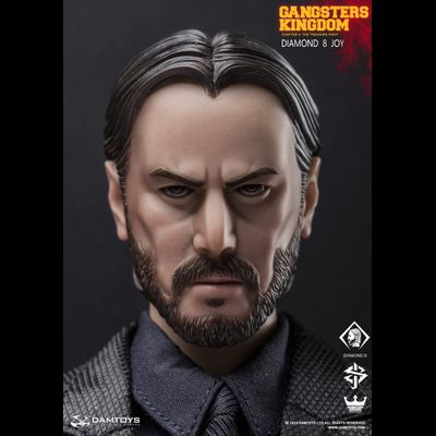 Джон Уик (Киану Ривз, "Джон Уик") - Коллекционная ФИГУРКА 1/6 scale Gangsters Kingdom DIAMOND 8 JOY (GK028A) - DAMTOYS