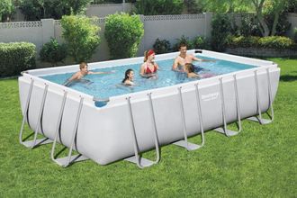 Каркасный бассейн Bestway прямоугольный 549 х 274 х 122 56466