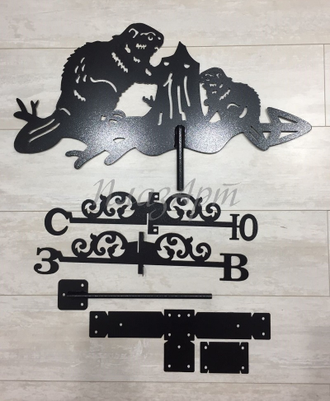 флюгер на крышу  бобры