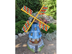 Мельница из полистоуна 120*65см  9кг  (лопасти из дерева крутятся) 9490/012275