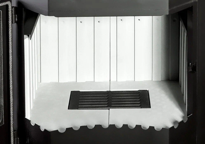 Печь-камин Бавария призматик с плитой, Экокамин (Россия)