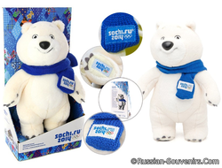 Мишка-талисман Олимпиады Сочи 2014 32 см (купить плюшевого Олимпийского медведя Sochi 2014)