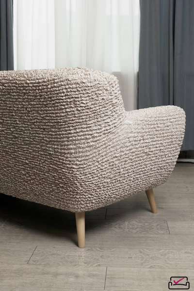 Чехол на 4хм диван Микрофибра  Бриллиант. Защита мягкой мебели от животных