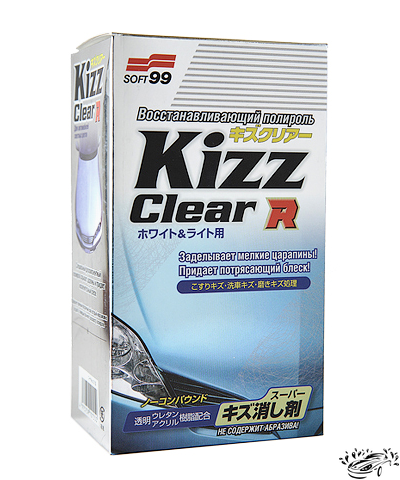 Полироль кузова, восстанавливающая KIZZ CLEAR R W&L для светлых авто Soft99