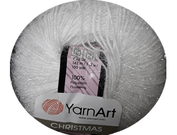 Christmas (Yarn Art) пряжа цвет № 02 белый