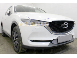 Защита радиатора Mazda CX-5 2017- chrome