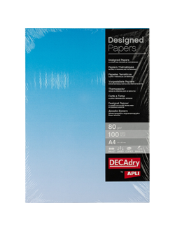 Дизайн-бумага синий 80г/м2 100 листов DPJ1215