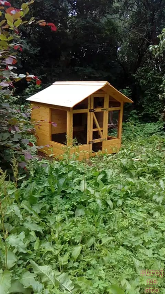 Курятник с выгулом #2 (Размер 1.5-1.5-1.5м)