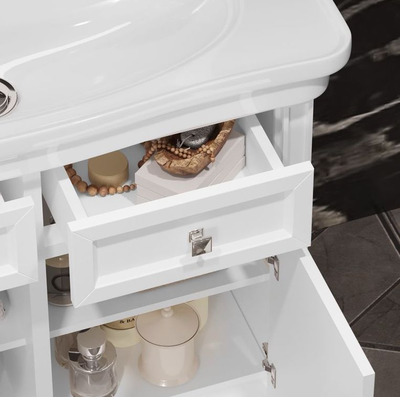 Мебель для ванной Opadiris Кантара 85 белый матовый