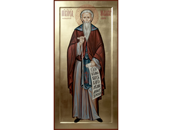 Иоанн (Иоан, Иван) Рыльский, Святой Преподобный. Рукописная мерная икона.
