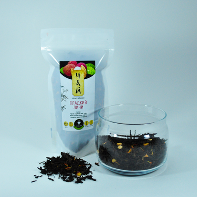 Черный чай с добавками Сладкий личи" 100г