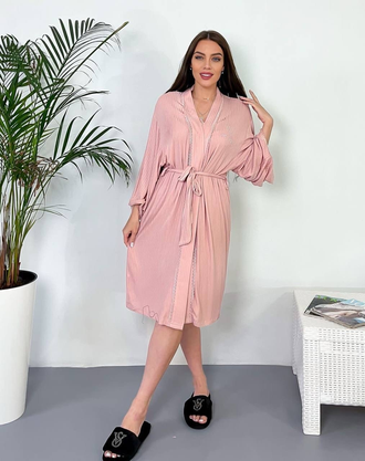 Домашняя одежда Виктория Сикрет 5в1 цвет кораллово-розовый