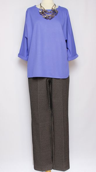 ДЖЕМПЕР  "ВИСКОЗА КИМОНО" тонкий василёк  р.52,58,60