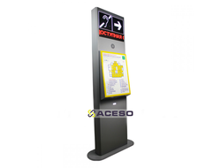 Мнемосхема тактильно-звуковая с текстовым табло и встроенной индукционной системой