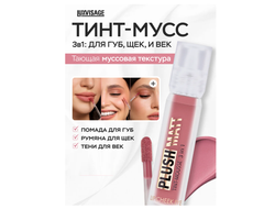 LuxVisage PLUSH MATT ТИНТ-МУСС для губ, щёк и век  3,6г