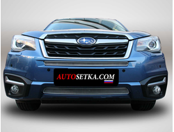 Premium защита радиатора для Subaru Forester (2016-2018) из 2-х частей