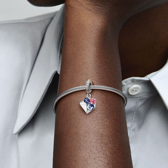 Подвеска Конверт с фиалками Пандора 790787C01