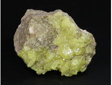 Сера, кристаллы на породе, Мексика (52*35*42 мм, 50 г) №26051