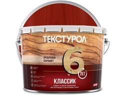 Антисептик лессирующий декоративный для дерева ТЕКСТУРОЛ Классик Рябина 10 л