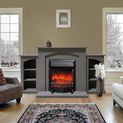 Электрокамин Скандинавия LUX GR с очагом Fobos