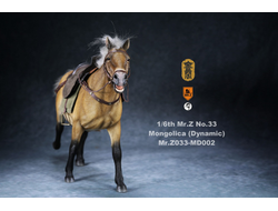 Монгольский конь (Лошадь) в динамичной позе - Коллекционная ФИГУРКА 1/6 scale animal model No.33:Mongolica (dynamic posture) (Mr.Z033-MD002) - Mr.Z