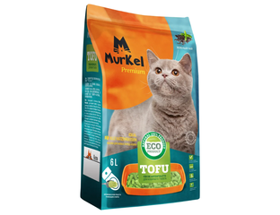 Наполнитель для кошек - Murkel Гигиенический ТОФУ Зеленый чай 6л
