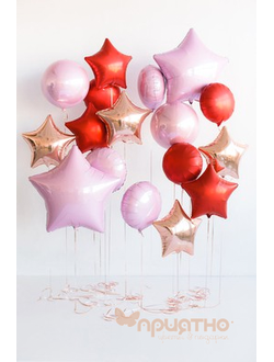 Сет из фольгированных шаров "Заря"