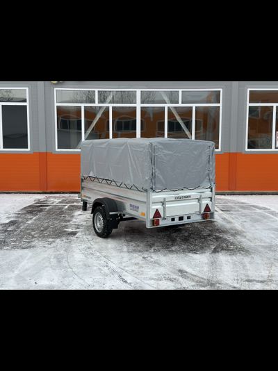 Прицеп «Спутник PRO» (2155x1300x480) увеличенный борт, оцинкованная рама, с силовым подрамником