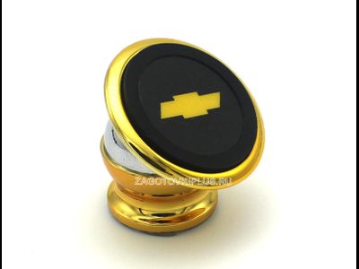 Магнитный держатель для телефона в машину CHEVROLET (золото)