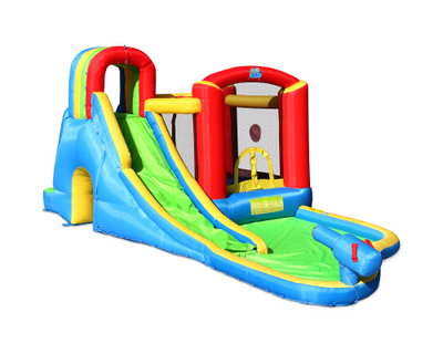 Батут Happy Hop и водная горка «Всплеск волны»