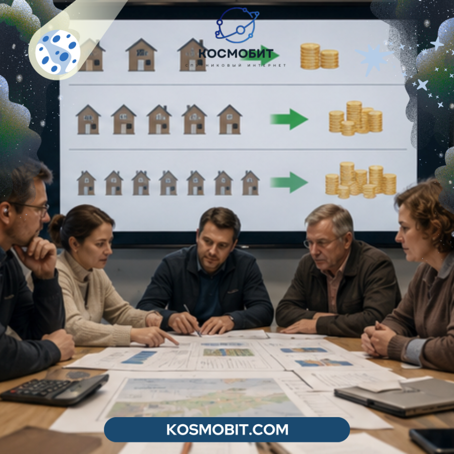 Экономическое преимущество коллективного подключения