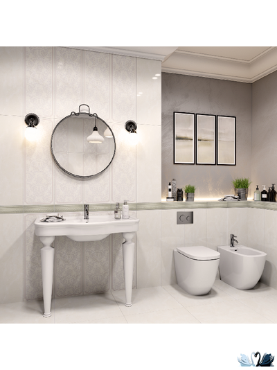 Керамогранит Gracia Ceramica Saphie white PG 01 60 х 60 см оникс