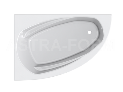 Astra-Form ванна Тиора Solid Surface левосторонняя 155/105 см белая матовая