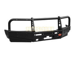 Передний силовой бампер серии Трофи на Mitsubishi Pajero Sport II 2008-2013 (02.120.05)