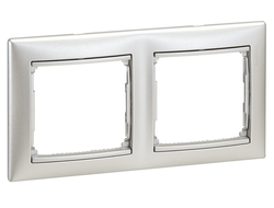 Legrand 770152, Valena Рамка 2 поста, алюминий
