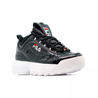 Женские кроссовки Fila Disruptor 2 черно-белые (36-40)