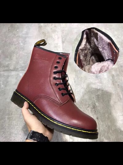 Dr Martens 1460 Serena Cherry Red С Мехом