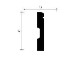 Напольный плинтус Decor-Dizayn DD49, для покраски, влагостойкий, ударопрочный, 2 метра
