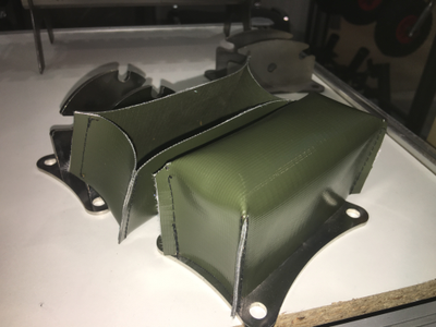 Чехлы ПВХ на фланцы транцевых колес (длина 9 см)