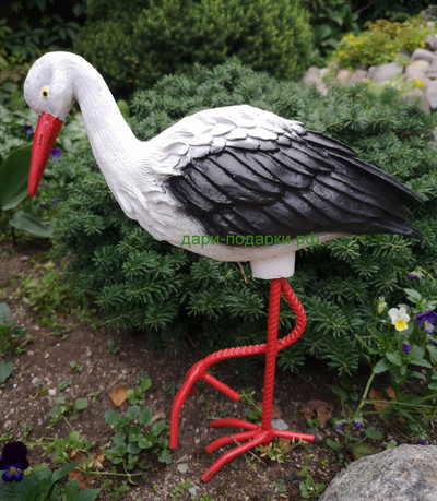 Аист 70*34 см  0,8кг   полистоун Россия 1548/012654 Аист - является символом новой жизни. Согласно русским народным поверьям, аист - птица, приносящая счастье в Ваш дом. Также аист покровительствует рождению детей.