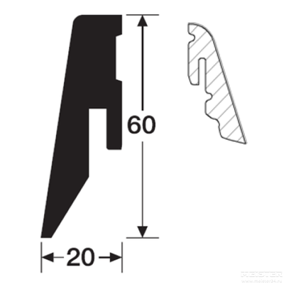 Плинтус Meister ламинированный